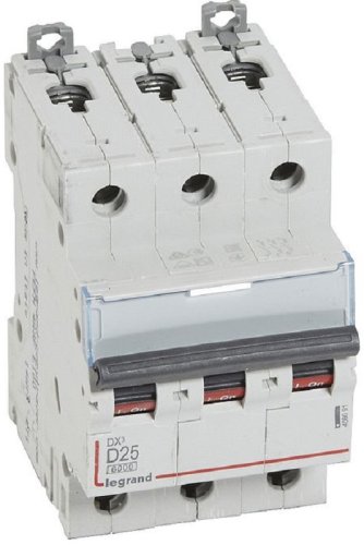 Выключатель автоматический Legrand DX3-E 6000 3п 25А D 10кА картинка